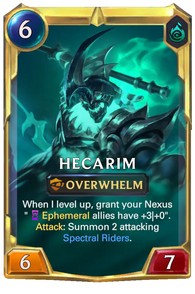 LoR Hecarim Cards - Runeterra AR