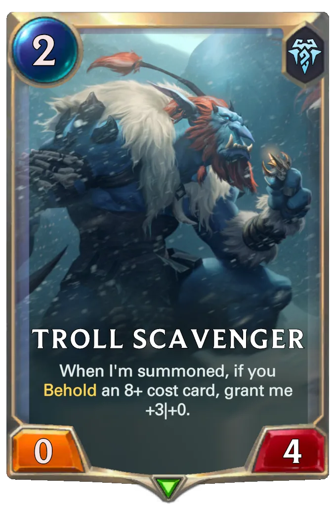 LoR Troll Scavenger Cards - Runeterra AR