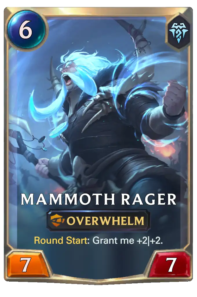 LoR Mammoth Shaman Cards - Runeterra AR